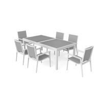 Zestaw stołowy do ogrody Santorini l + krzesła Propen V536