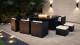 Boreas L Firepit ogrodowy zestaw stołowy M140