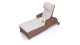 Doona ogrodowy leżak technorattanowy L160
